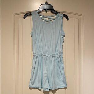 btween Sky Blue Striped Romper